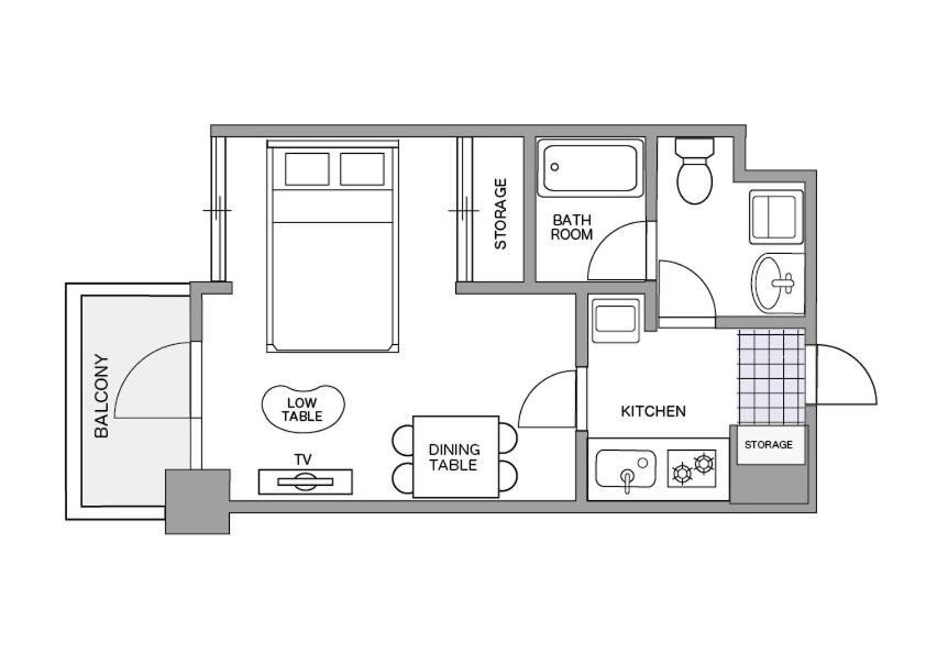 Yakuin Apartment Fukuoka  Zewnętrze zdjęcie