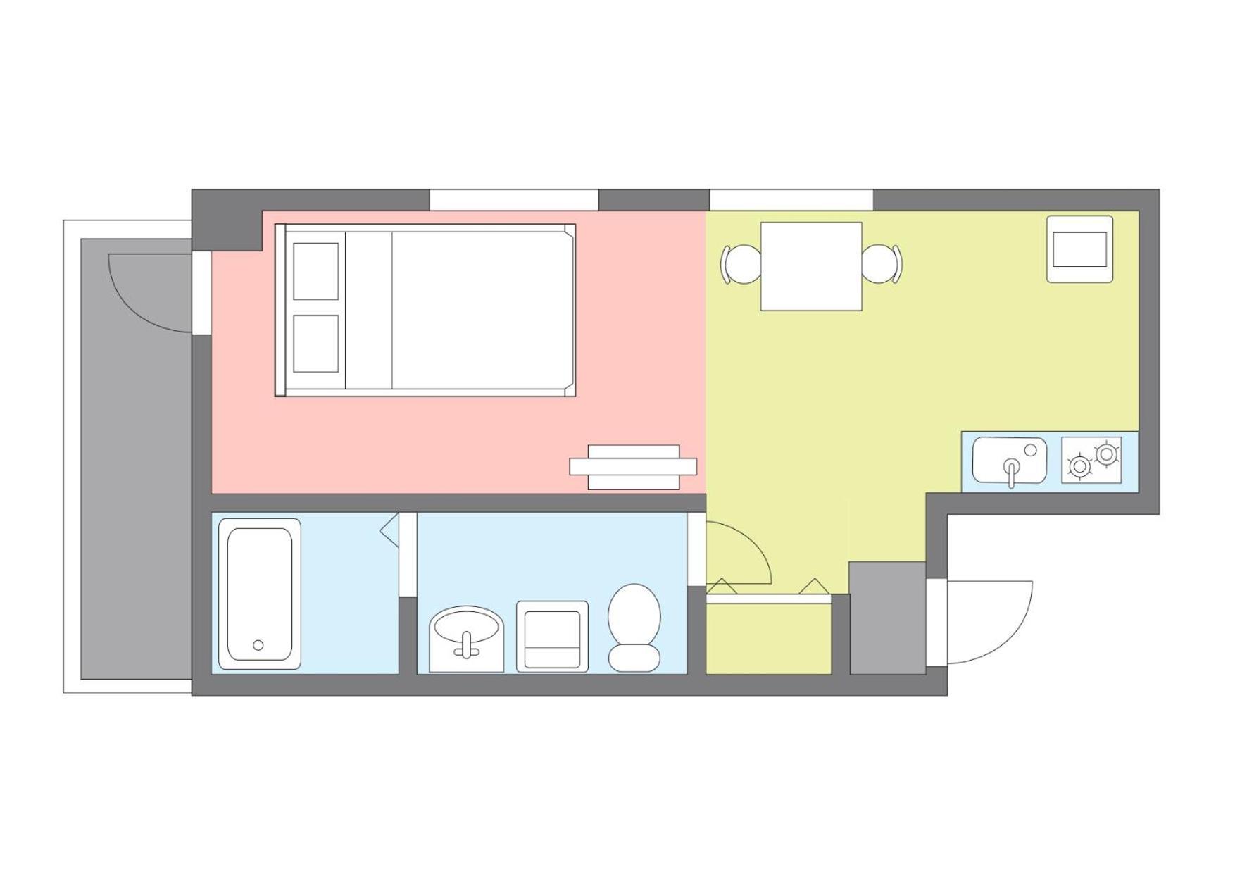 Yakuin Apartment Fukuoka  Zewnętrze zdjęcie